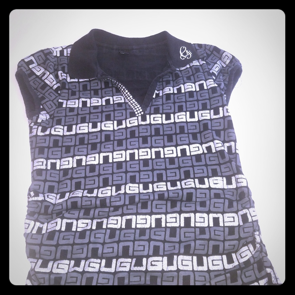 G Unit Black And White Women Shirt sz Lg